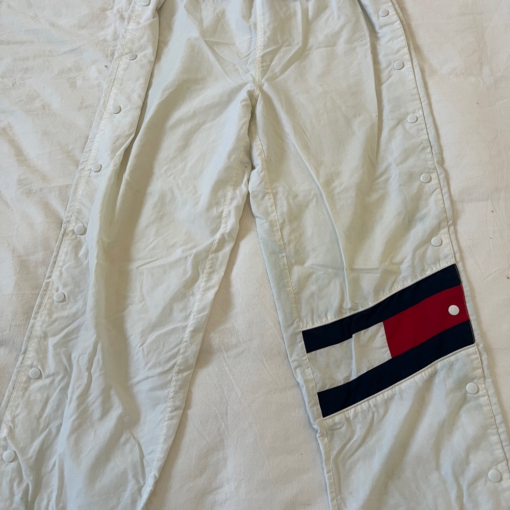 Tommy Hilfiger Vintage White Snap Track pants